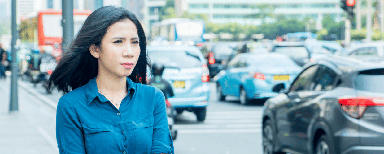 indonesian woman on the street