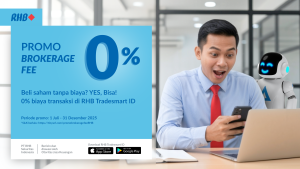 Brokerage Fee 0% dari RHB Sekuritas Indonesia